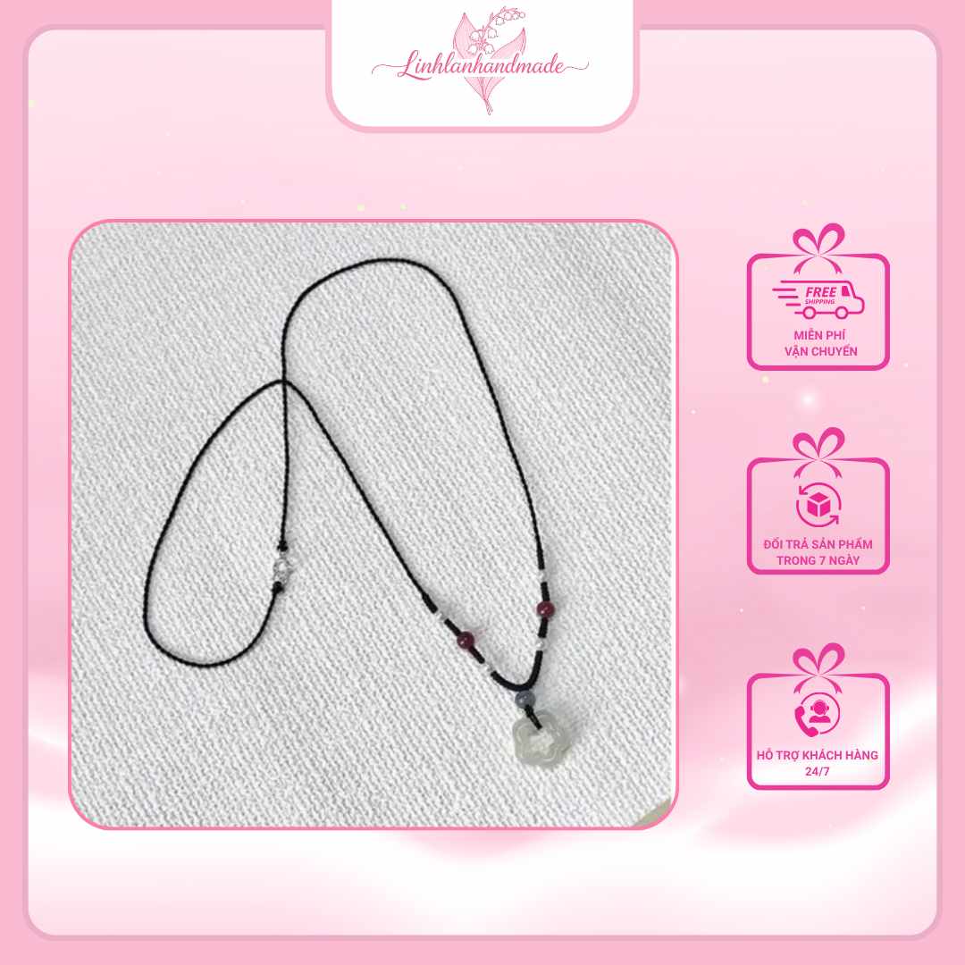 day-chuyen-hong-nhat Dây chuyền handmade dây nhỏ màu đen