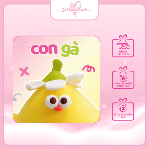 Gấu bông con gà