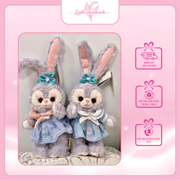 Gấu bông thỏ Stella Lou và Linabell siêu đáng yêu cao cấp