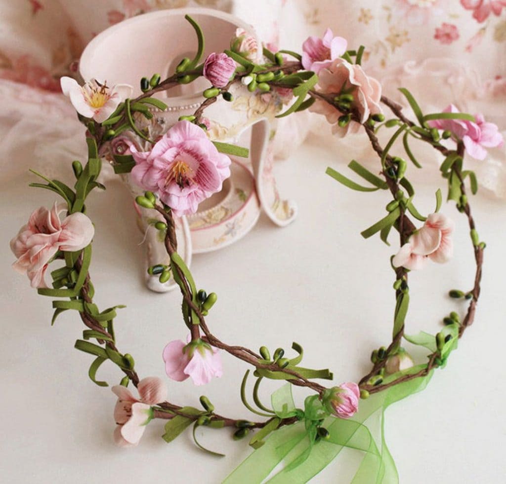 Cách làm vòng hoa đội đầu handmade