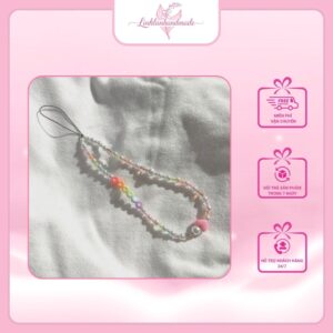 Dây đeo điện thoại mix trái tim | Linhlan Handmade