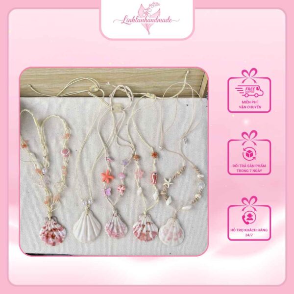 Dây chuyền handmade vỏ sò