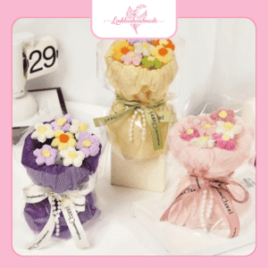 hoa handmade bằng len