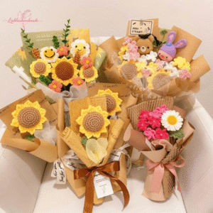 hoa handmade bằng len