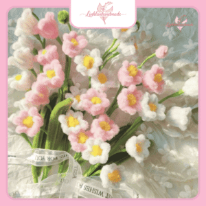 làm hoa handmade bằng kẽm nhung